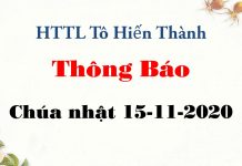 Thông Báo 15-11-2020