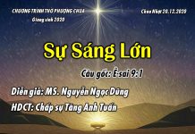 Chúa Nhật 20-12-2020