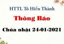 Thông Báo 24-01-2021