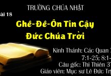 Trường Chúa Nhật 23-05-2021