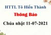 Thông Báo 11-07-2021