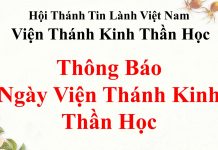 Thông Báo Ngày Viện Thánh Kinh Thần Học