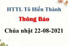 Thông Báo 22-08-2021