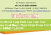 Thông Báo Lịch Nhóm Tạm Thời Các Ban