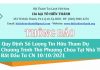 Thông Báo Quy Định Số Lượng Tín Hữu Tham Dự Chương Trình Thờ Phượng Chúa