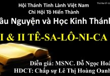 Cầu Nguyện & Học Kinh Thánh – Thứ Ba 07-12-2021