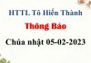 Thông Báo Chúa nhật 05-02-2023
