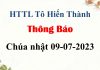 Thông Báo Chúa nhật 09-07-2023
