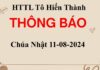 Thông Báo Chúa nhật 11-08-2024