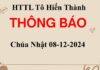 Thông Báo Chúa nhật 08-12-2024