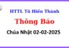 Thông Báo Chúa nhật 02-02-2025