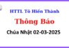 Thông Báo Chúa nhật 02-03-2025