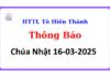 Thông Báo Chúa nhật 16-03-2025