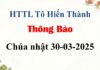 Thông Báo Chúa nhật 30-03-2025