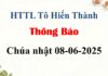 Thông Báo Chúa nhật 08-06-2025