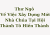 Thư Ngỏ Về Việc Xây Mới Nhà Chúa Tại Hội Thánh Tô Hiến Thành