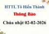 Thông Báo Chúa Nhật 01-02-2026