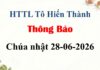Thông Báo Chúa Nhật 28-06-2026